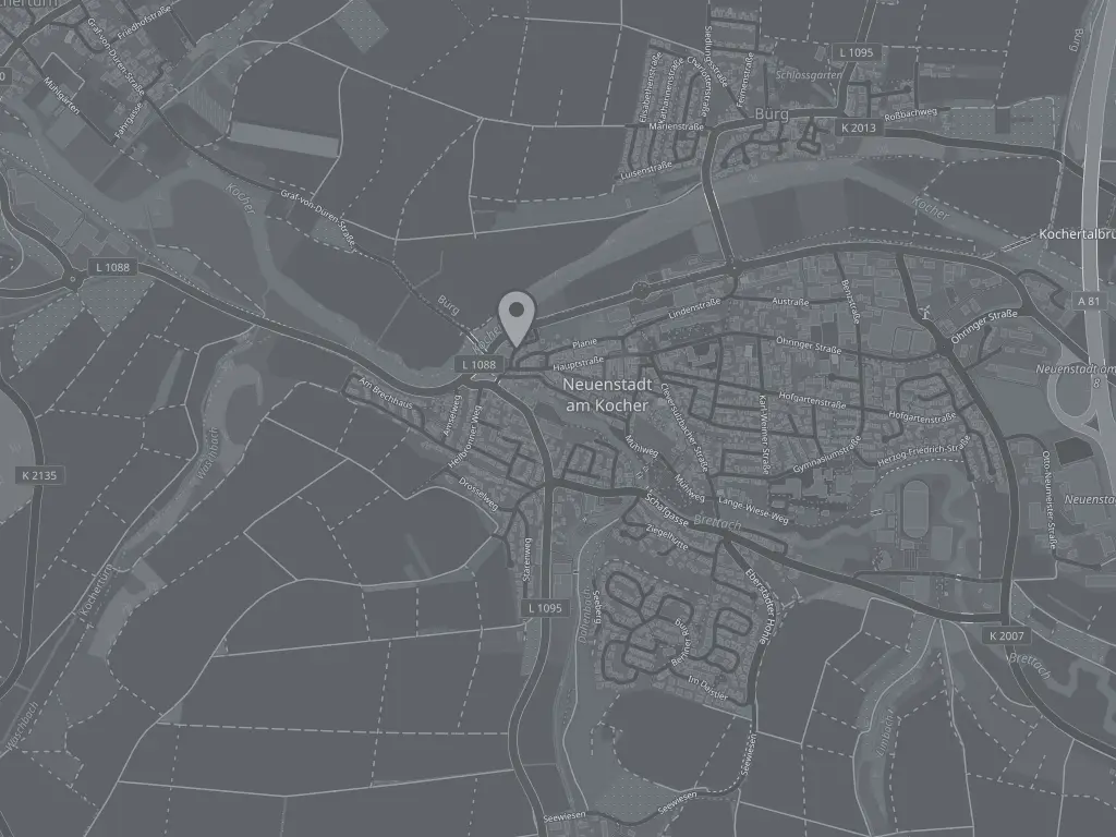 Karte: Nordstraße 2, Neuenstadt am Kocher